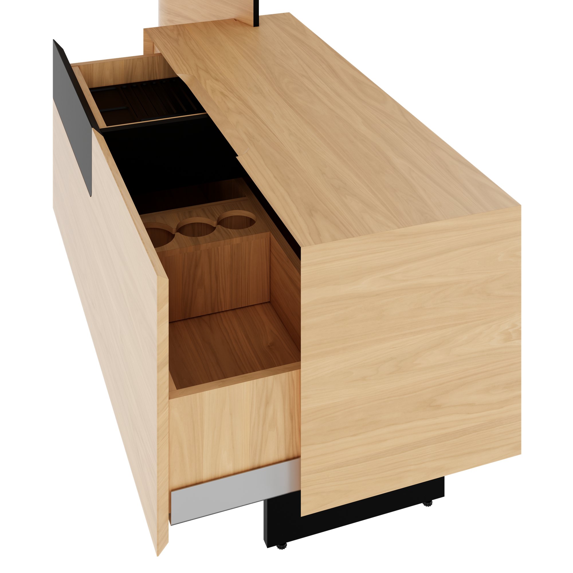 MOVE&LEAD Schreibtisch-Standcontainer | 1000 x 580 mm, Schublade mit Soft Close - 4 Main Image