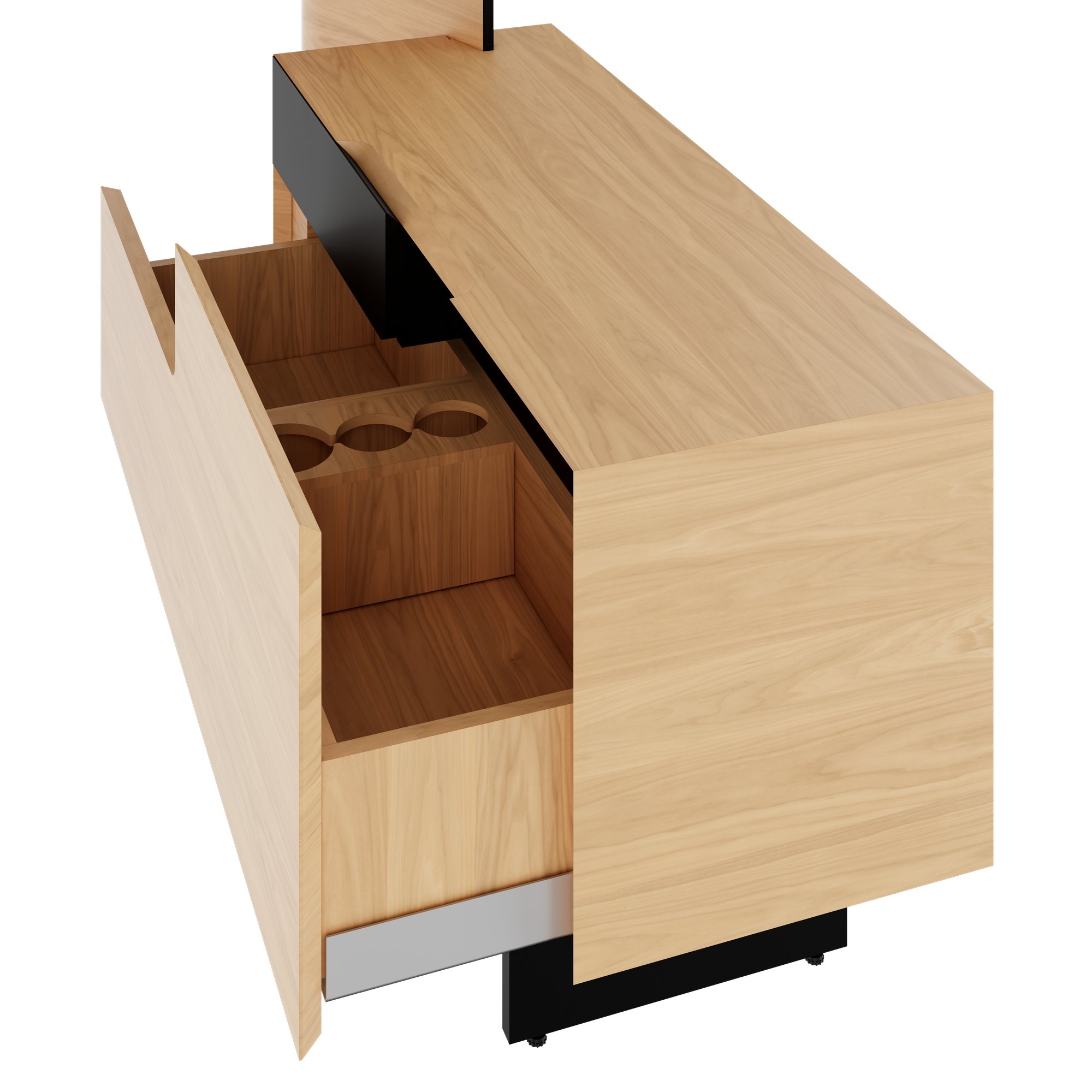 MOVE&LEAD Schreibtisch-Standcontainer | 1000 x 580 mm, Schublade mit Soft Close - 6 Main Image