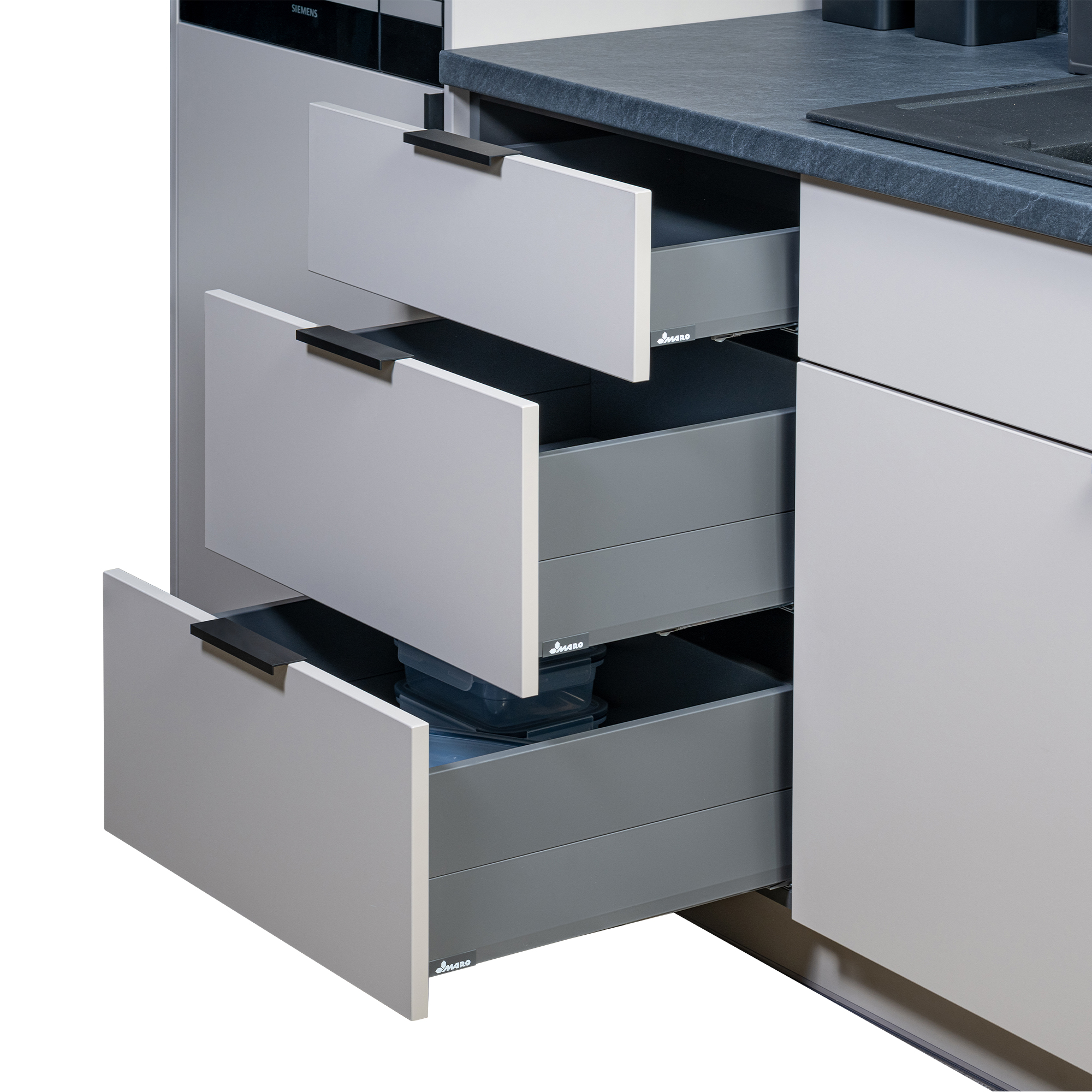 CULINART Büroküche  | 1800 x 2100 mm, Schubladen, Schränke & Kompositspüle - 12 Main Image