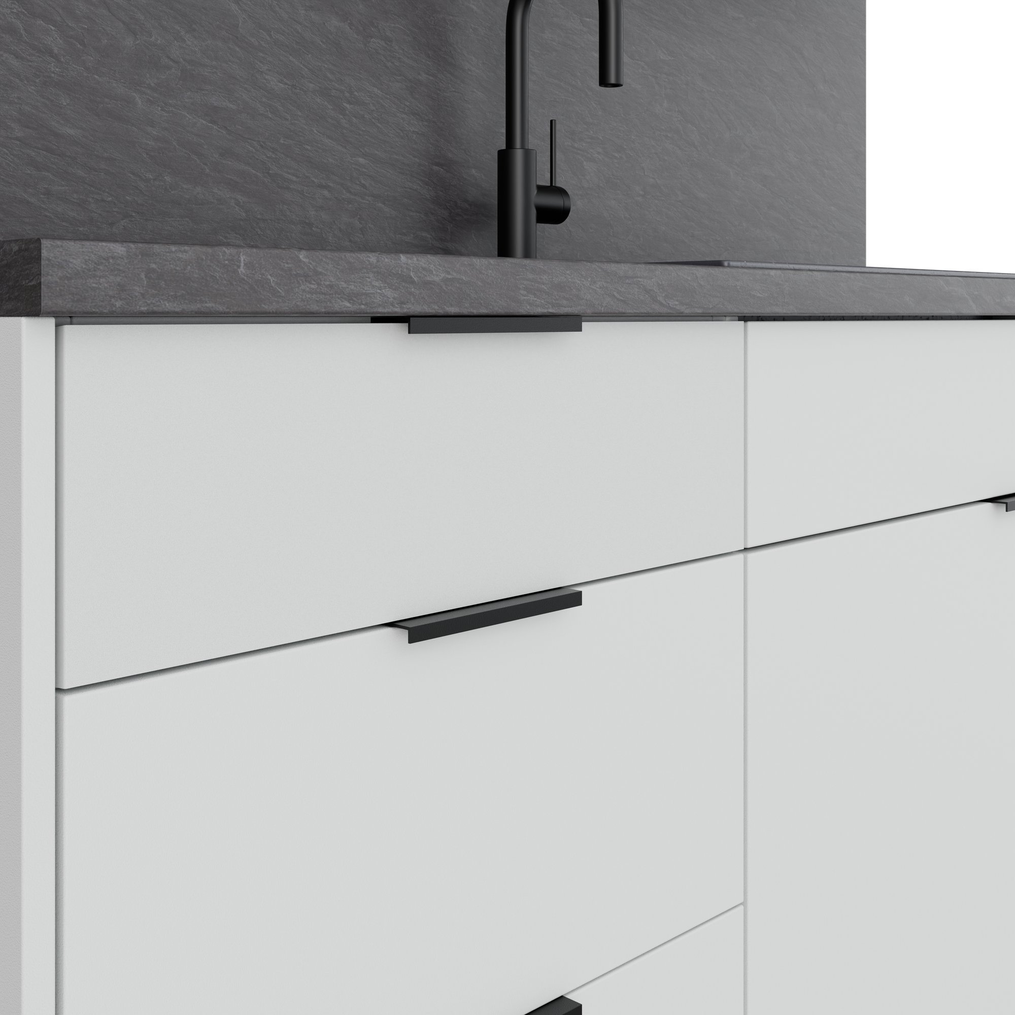 CULINART Büroküche  | 1800 x 2100 mm, Schubladen, Schränke & Kompositspüle - 4 Main Image