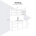 CULINART Büroküche  | 1800 x 2100 mm, Schubladen, Schränke & Kompositspüle CULINART Büroküche  | 1800 x 2100 mm, Schubladen, Schränke & Kompositspüle