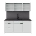 CULINART Büroküche  | 1800 x 2100 mm, Schubladen, Schränke & Kompositspüle CULINART Büroküche  | 1800 x 2100 mm, Schubladen, Schränke & Kompositspüle