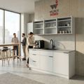 CULINART Büroküche  | 1800 x 2100 mm, Schubladen, Schränke & Kompositspüle