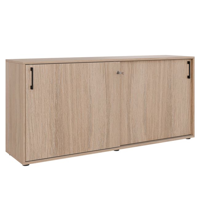 CHOICE Schiebetürenschrank | 2 OH, 1600 x 740 mm, Bernsteineiche