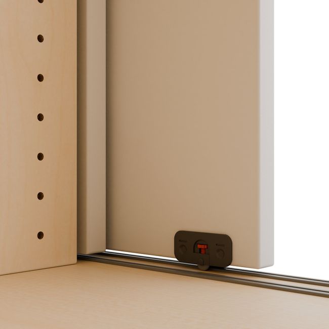 CHOICE Schiebetürenschrank | 2 OH, 1600 x 740 mm, Ahorn / Weiß