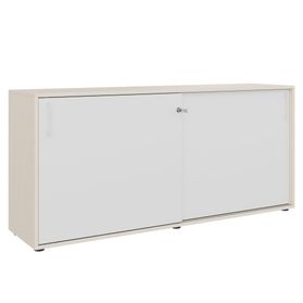 CHOICE Schiebetürenschrank | 2 OH, 1600 x 740 mm, Ahorn / Weiß