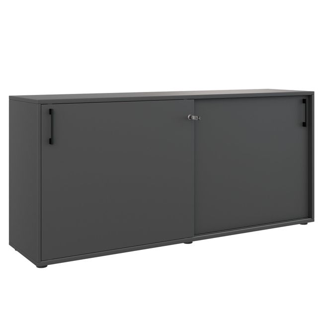 CHOICE Schiebetürenschrank | 2 OH, 1600 x 740 mm, Anthrazit