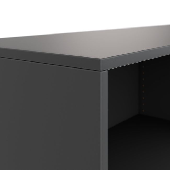 CHOICE Schiebetürenschrank | 2 OH, 1600 x 740 mm, Anthrazit