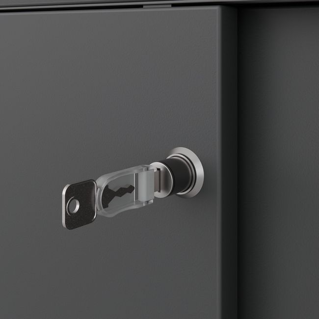 CHOICE Schiebetürenschrank | 2 OH, 1600 x 740 mm, Anthrazit