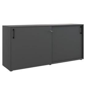 CHOICE Schiebetürenschrank | 2 OH, 1600 x 740 mm, Anthrazit