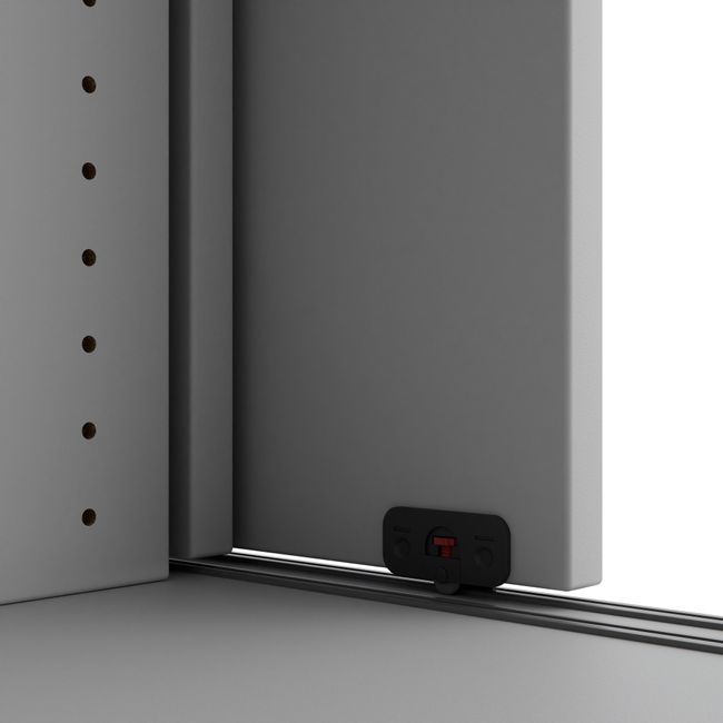 CHOICE Schiebetürenschrank | 2 OH, 1600 x 740 mm, Perlgrau