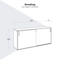 CHOICE Schiebetürenschrank | 2 OH, 1600 x 740 mm, Perlgrau - 11 Thumbnail Image
