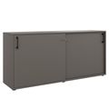 CHOICE Schiebetürenschrank | 2 OH, 1600 x 740 mm, Cubanitgrau - 1 Thumbnail Image