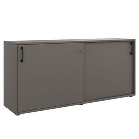 CHOICE Schiebetürenschrank | 2 OH, 1600 x 740 mm, Cubanitgrau