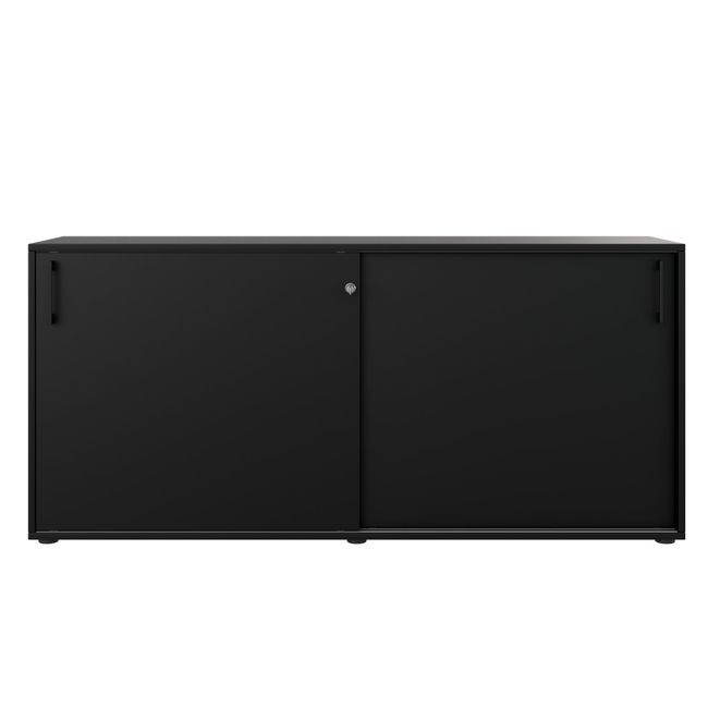 CHOICE Schiebetürenschrank | 2 OH, 1600 x 740 mm, Schwarz
