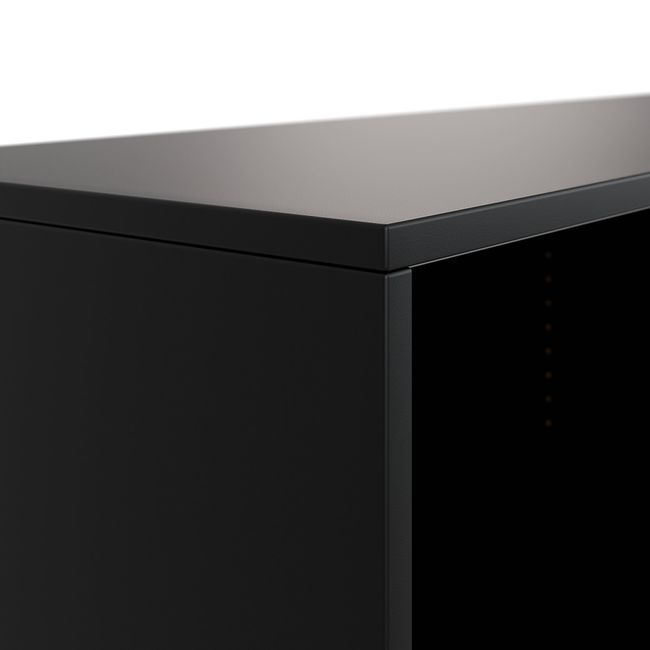 CHOICE Schiebetürenschrank | 2 OH, 1600 x 740 mm, Schwarz