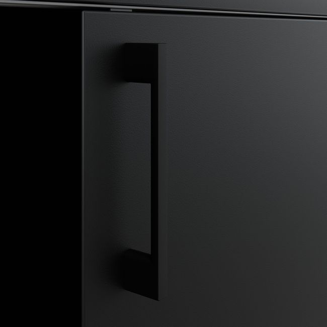 CHOICE Schiebetürenschrank | 2 OH, 1600 x 740 mm, Schwarz