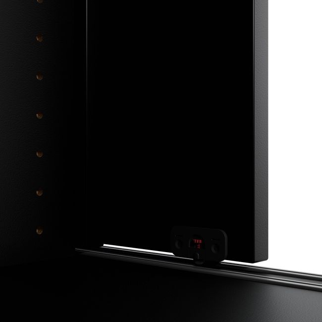 CHOICE Schiebetürenschrank | 2 OH, 1600 x 740 mm, Schwarz