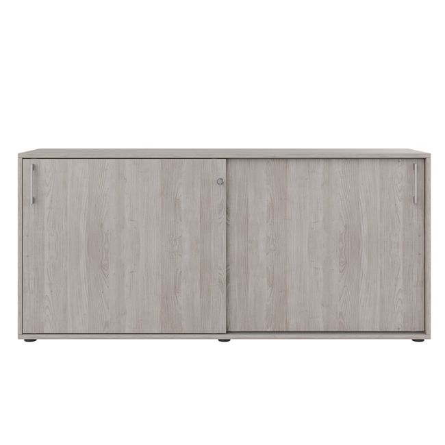 CHOICE Schiebetürenschrank | 2 OH, 1600 x 740 mm, Nordeiche grau