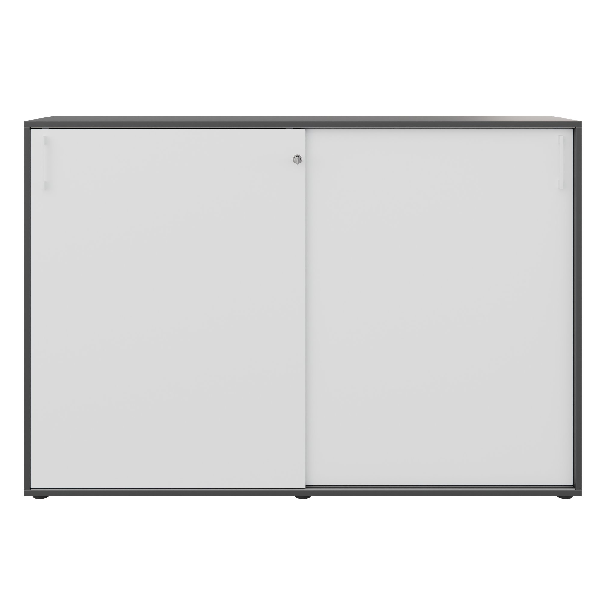 Armoire à portes coulissantes CHOICE | 3 OH, 1600 x 1095 mm, anthracite / blanc - 3 Main Image