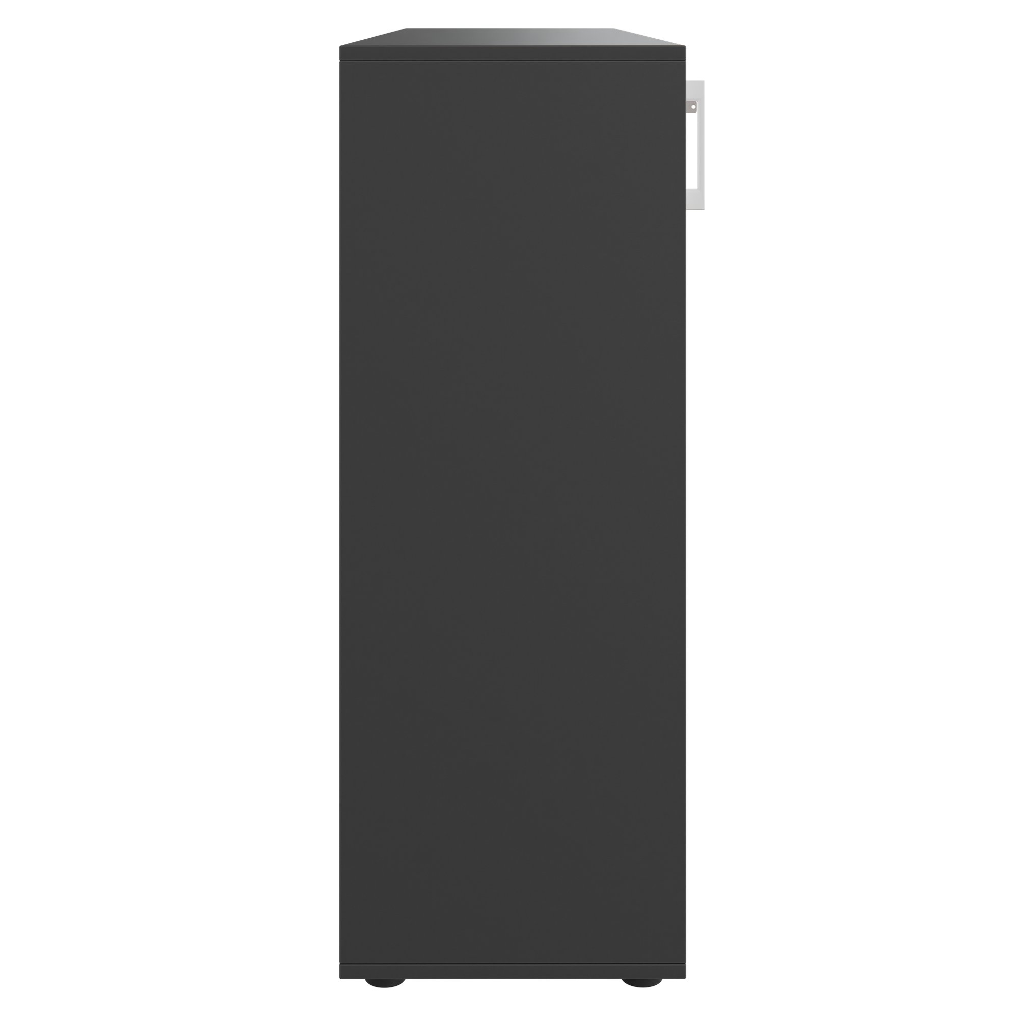 Armoire à portes coulissantes CHOICE | 3 OH, 1600 x 1095 mm, anthracite / blanc - 4 Main Image