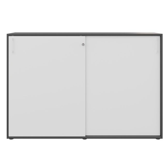 CHOICE Schiebetürenschrank | 3 OH, 1600 x 1095 mm, Anthrazit / Weiß