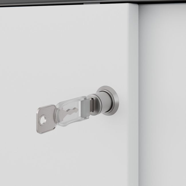 CHOICE Schiebetürenschrank | 3 OH, 1600 x 1095 mm, Anthrazit / Weiß