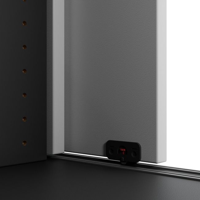 CHOICE Schiebetürenschrank | 3 OH, 1600 x 1095 mm, Anthrazit / Weiß