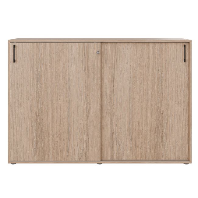 CHOICE Schiebetürenschrank | 3 OH, 1600 x 1095 mm, Bernsteineiche