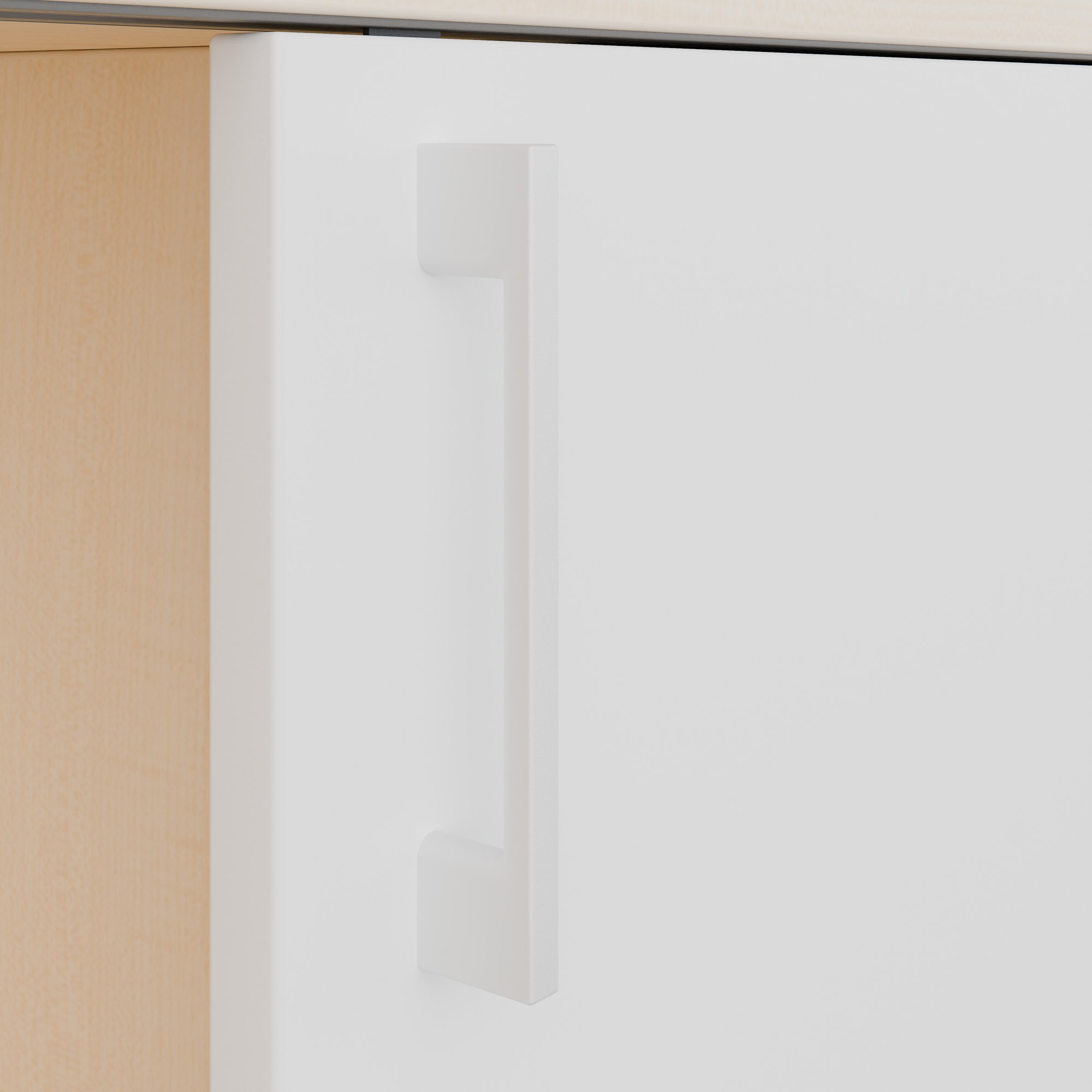 Armoire à portes coulissantes CHOICE | 3 OH, 1600 x 1095 mm, érable / blanc - 6 Main Image