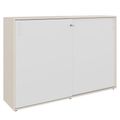 Armoire à portes coulissantes CHOICE | 3 OH, 1600 x 1095 mm, érable / blanc - 1 Thumbnail Image