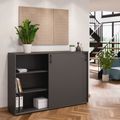 Armoire à portes coulissantes CHOICE | 3 OH, 1600 x 1095 mm, anthracite - 2 Thumbnail Image