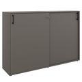 Armoire à portes coulissantes CHOICE | 3 OH, 1600 x 1095 mm, gris cubanite - 1 Thumbnail Image
