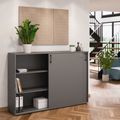 Armoire à portes coulissantes CHOICE | 3 OH, 1600 x 1095 mm, gris cubanite - 2 Thumbnail Image