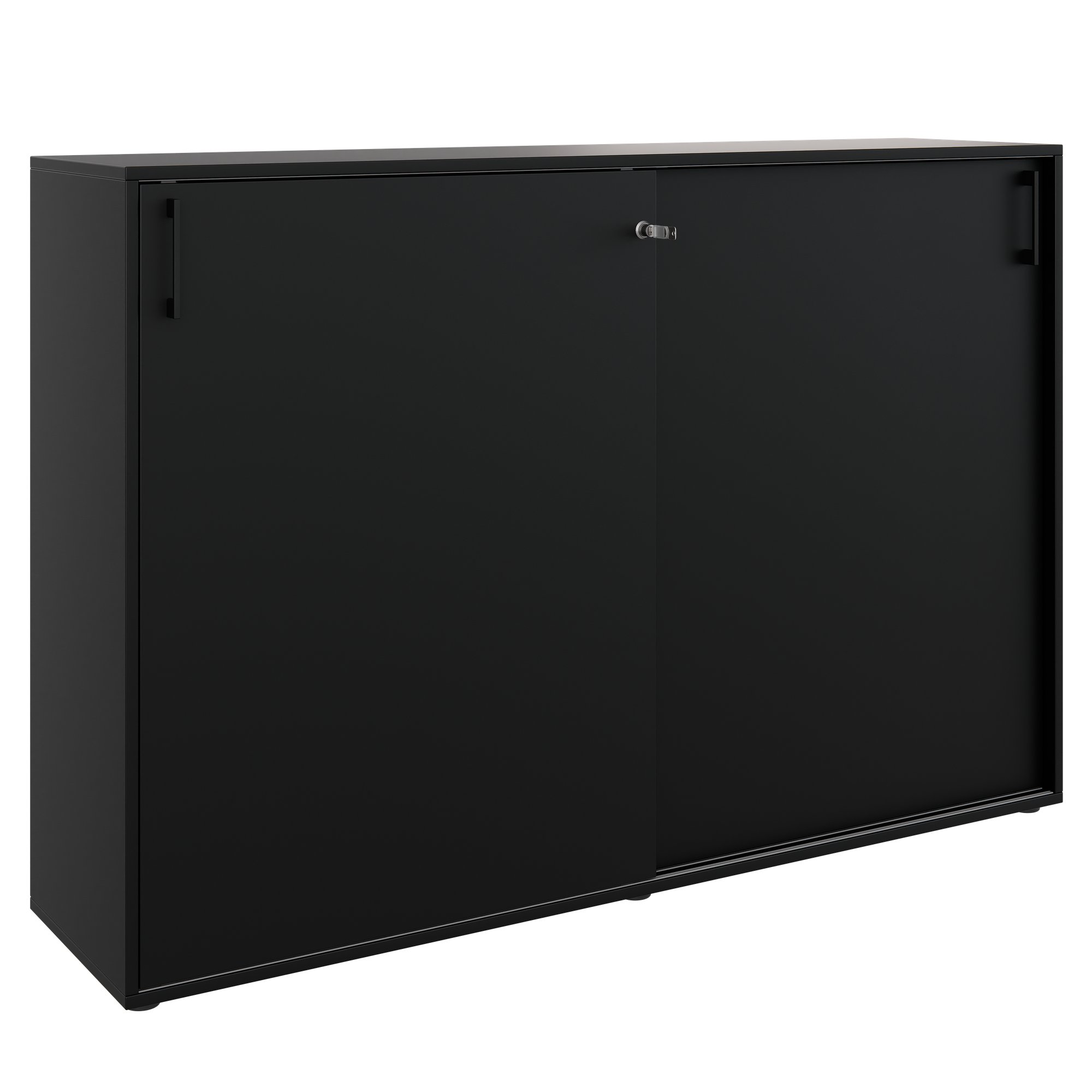 Armoire à portes coulissantes CHOICE | 3 OH, 1600 x 1095 mm, noir - 1 Main Image