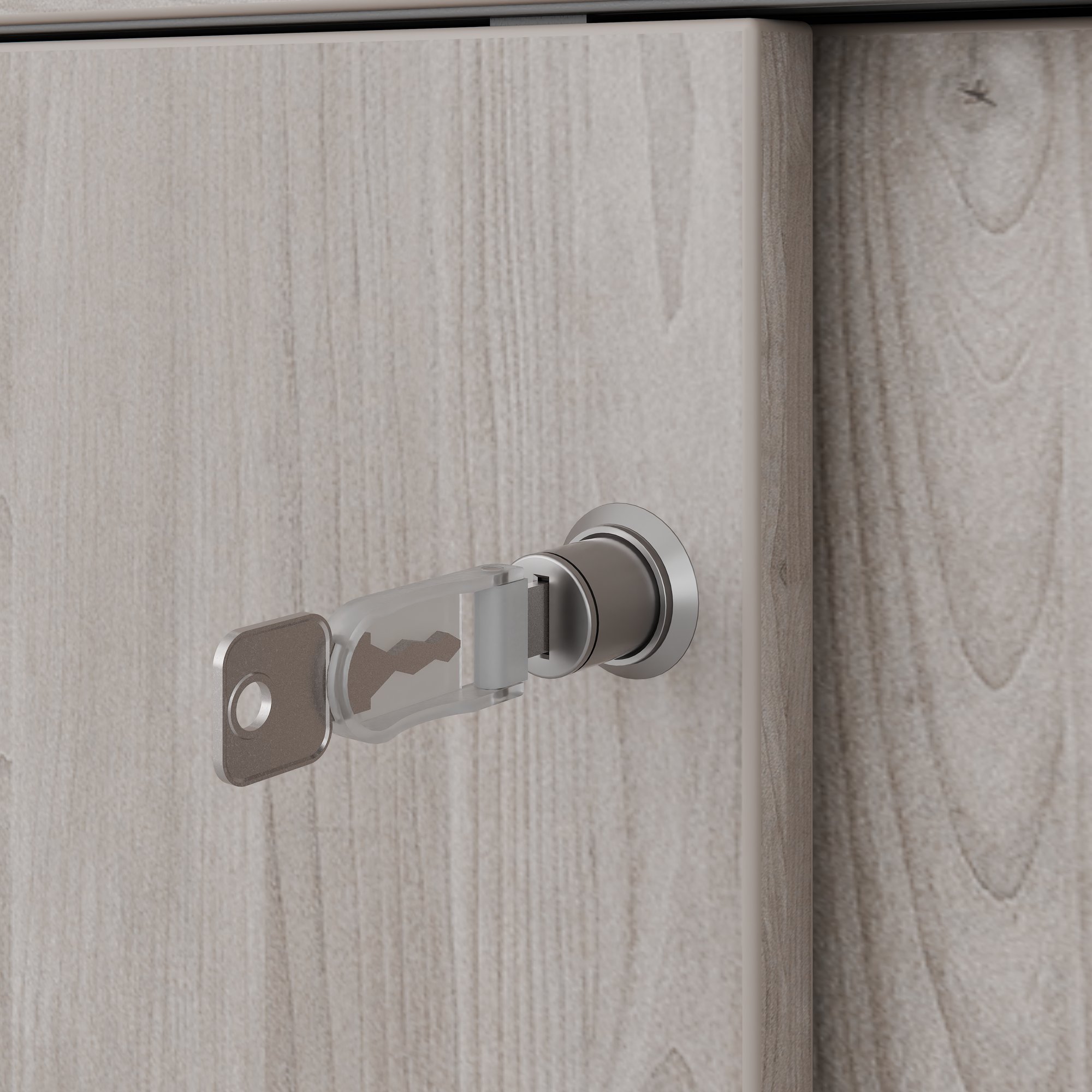 CHOICE Schiebetürenschrank | 3 OH, 1600 x 1095 mm, Nordeiche grau - 7 Main Image