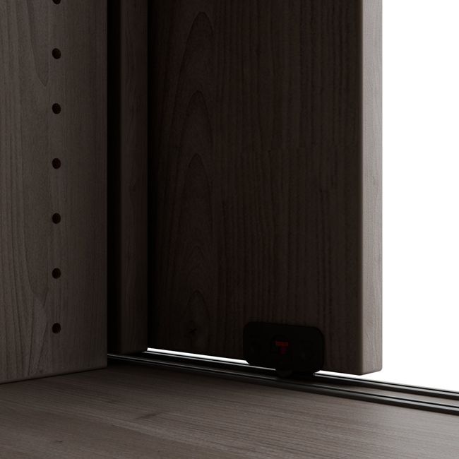 CHOICE Schiebetürenschrank | 3 OH, 1600 x 1095 mm, Nordeiche grau