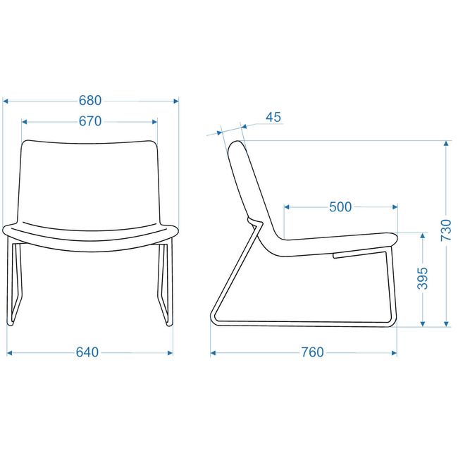 VEGAS Lounge-Sessel | Kufengestell VEGAS Lounge-Sessel | Kufengestell