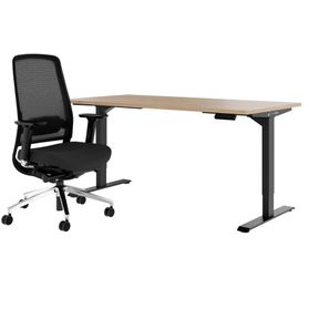TELDRA Home & FILO | Arbeitsplatz-Set, Bernsteineiche
