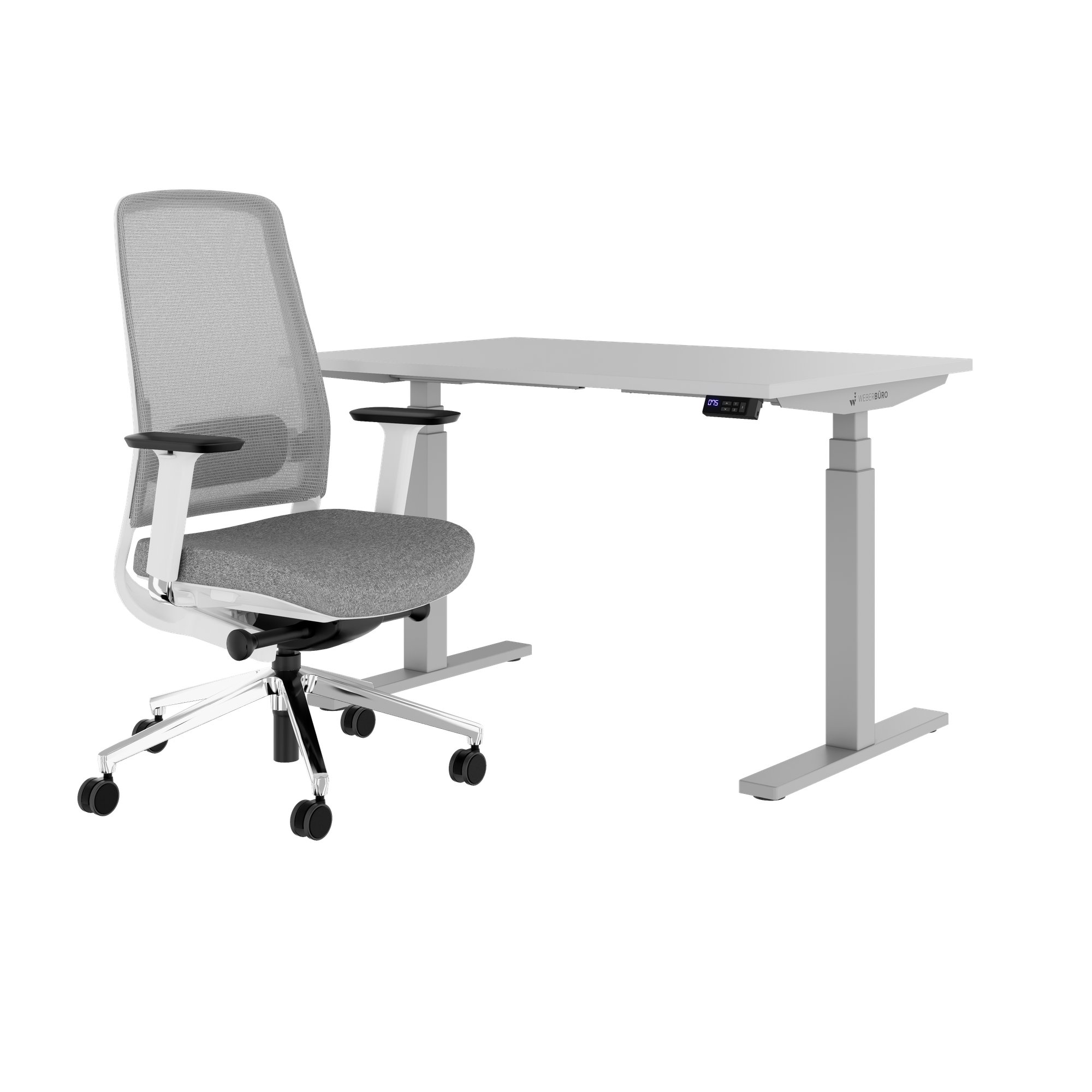 TELDRA Office & FILO | Ensemble pour poste de travail, gris perle - 1 Main Image