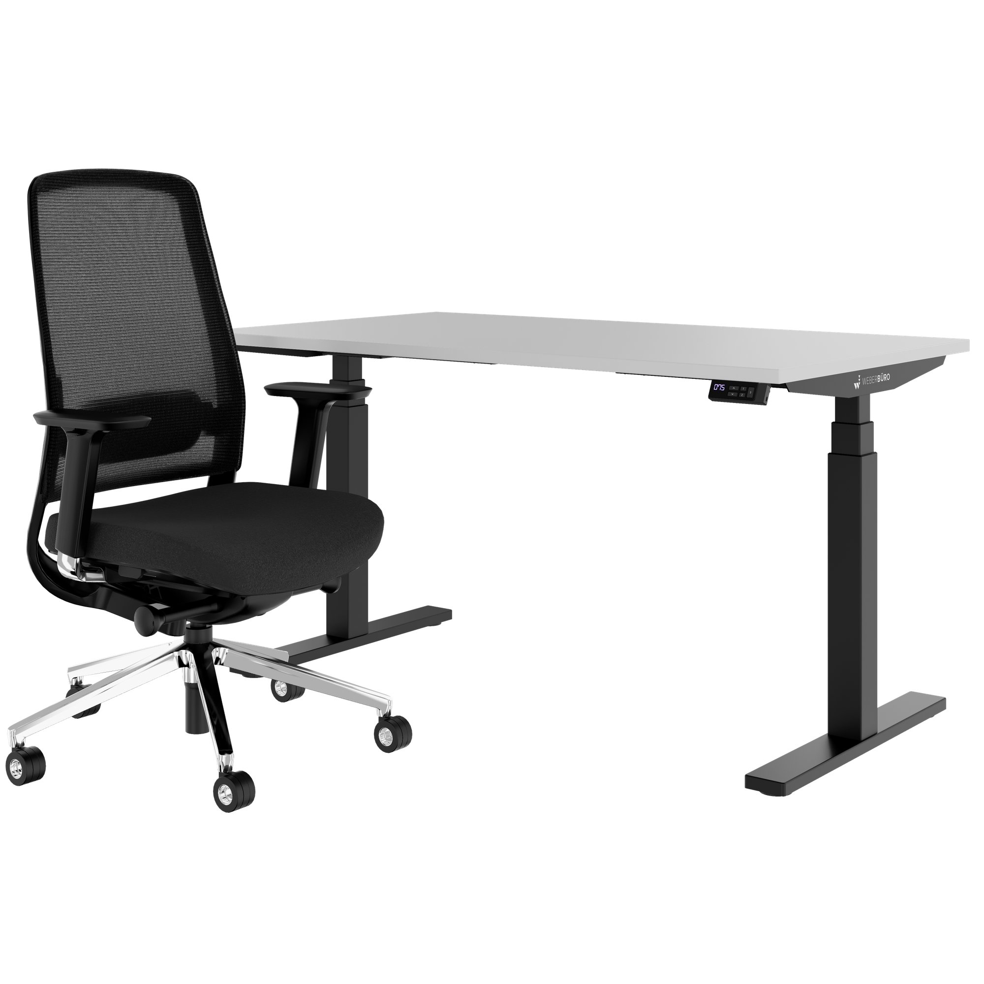 TELDRA Office & FILO | Ensemble pour poste de travail, gris perle - 1 Main Image
