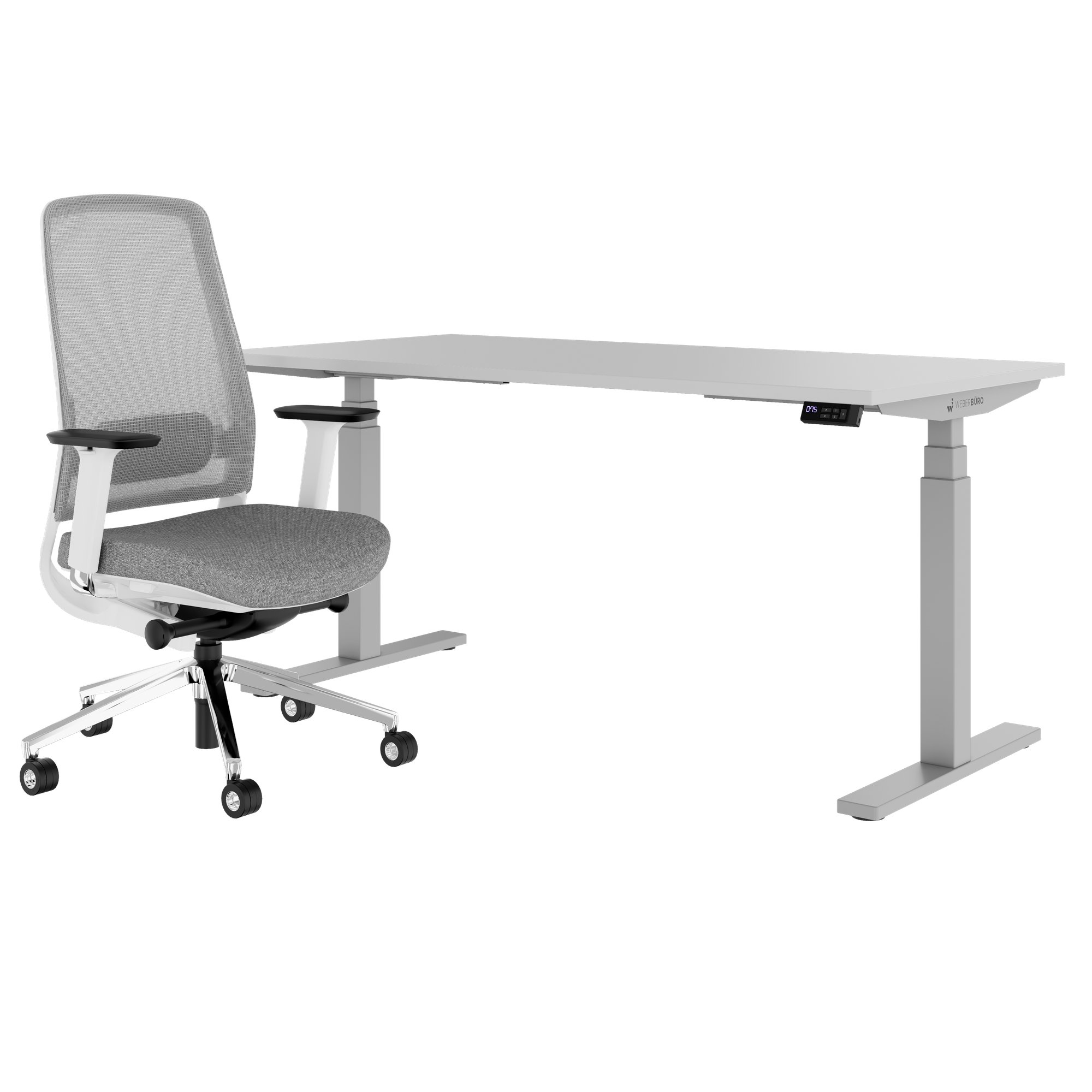 TELDRA Office & FILO | Ensemble pour poste de travail, gris perle - 1 Main Image