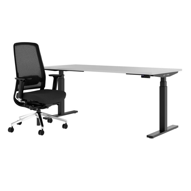 TELDRA Office & FILO | Arbeitsplatz-Set, Perlgrau