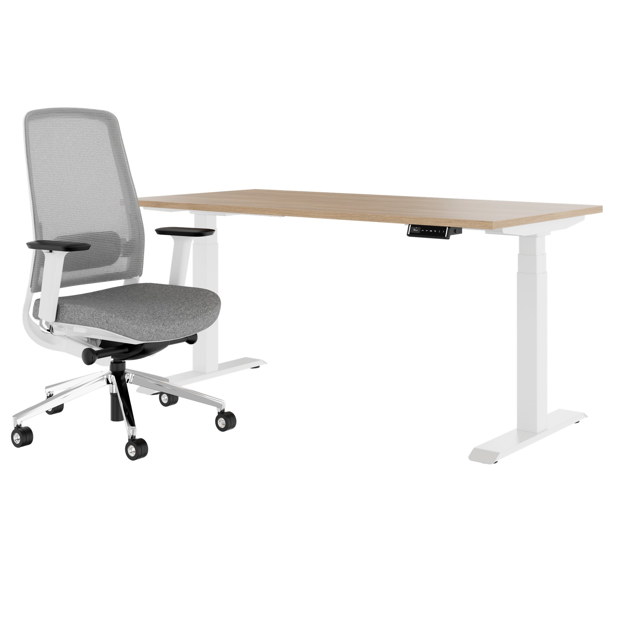 TELDRA Pro & FILO | Workplace set, amber oak - 1 Main Image