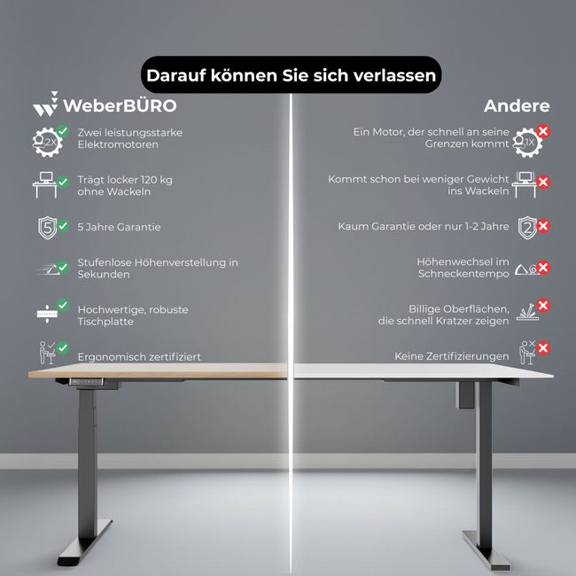 TELDRA Pro & FILO | Arbeitsplatz-Set, Bernsteineiche