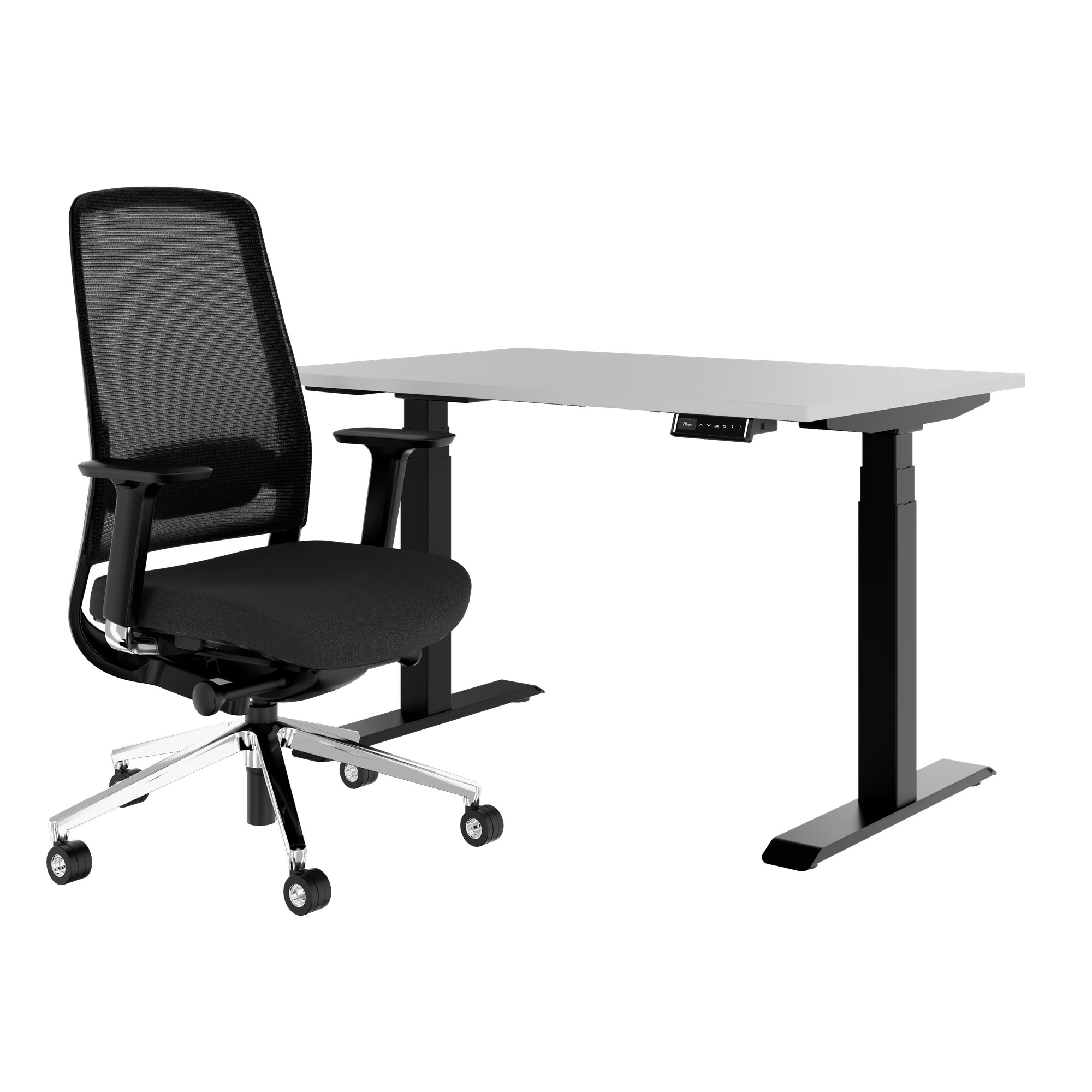 TELDRA Pro & FILO | Ensemble pour poste de travail, gris perle - 1 Main Image