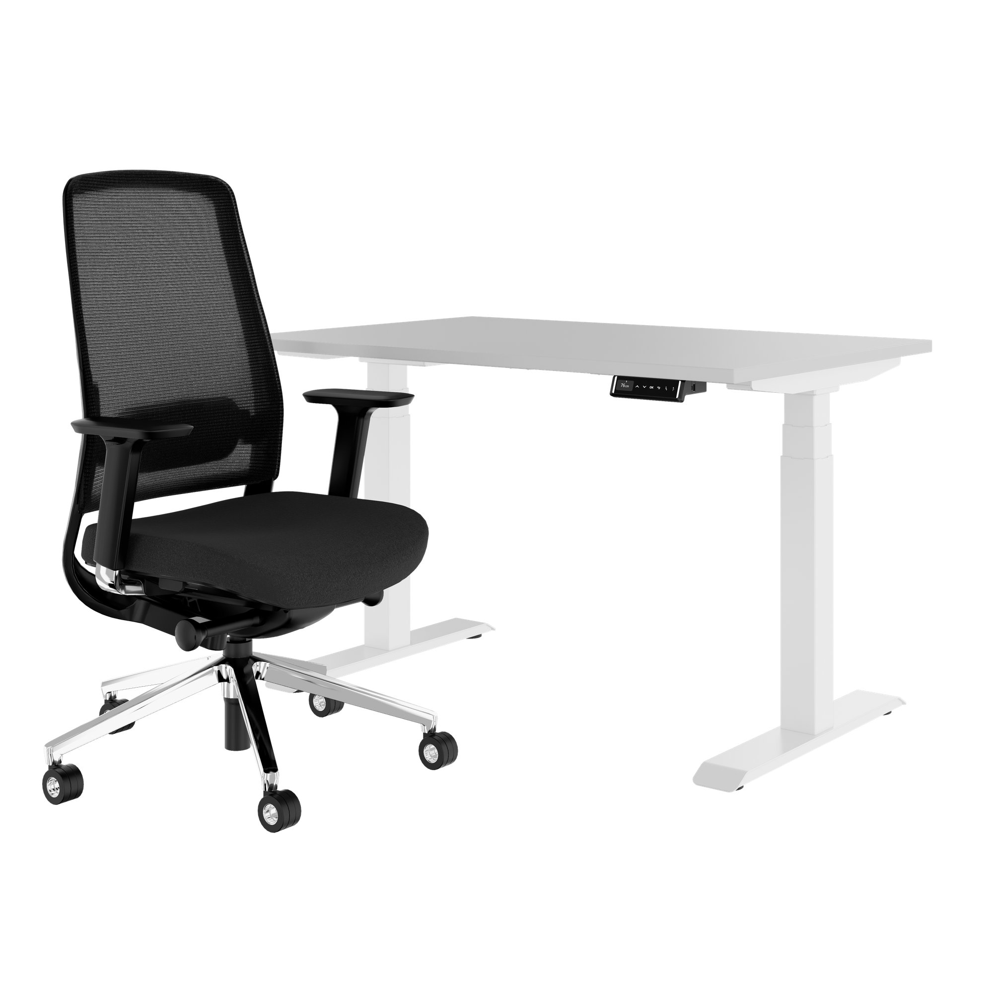TELDRA Pro & FILO | Ensemble pour poste de travail, gris perle - 1 Main Image