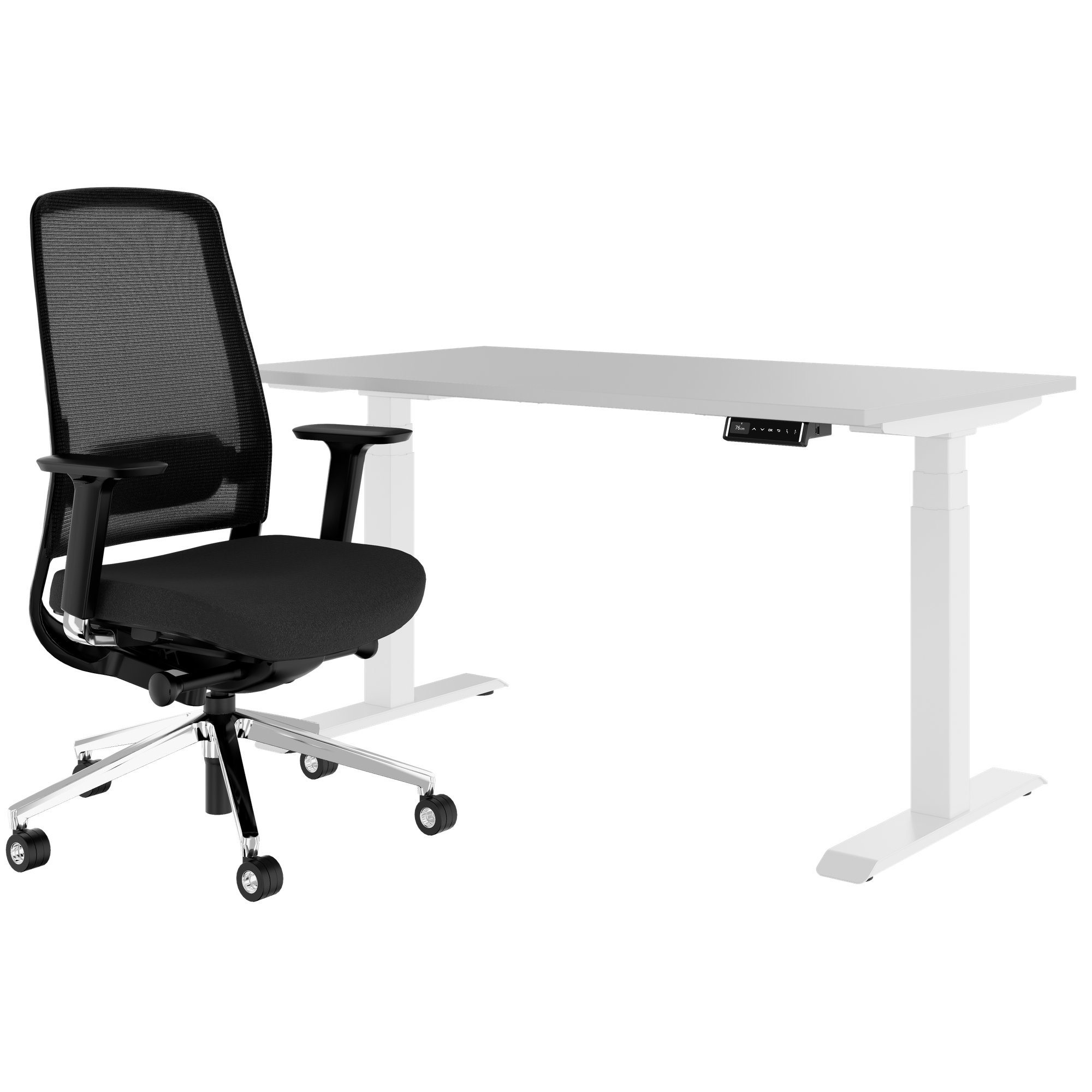 TELDRA Pro & FILO | Ensemble pour poste de travail, gris perle - 1 Main Image