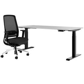 TELDRA Pro & FILO | Arbeitsplatz-Set, Perlgrau