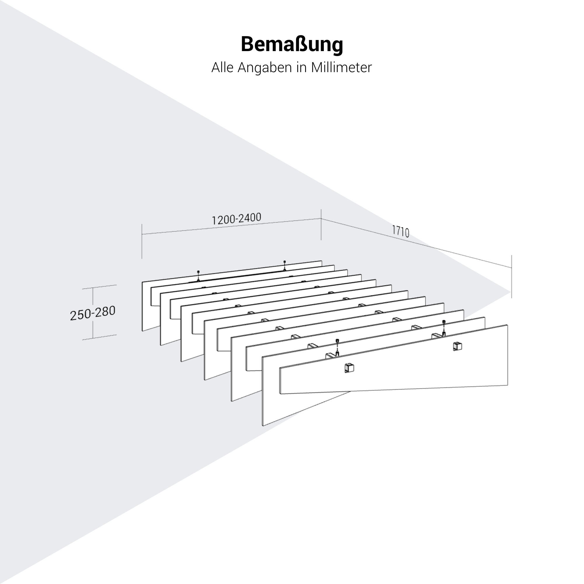 ACOUSTIC ARTWORK Baffel | 1200-2400 x 250-280 mm,  3 verschiedene Formen - 6 Main Image